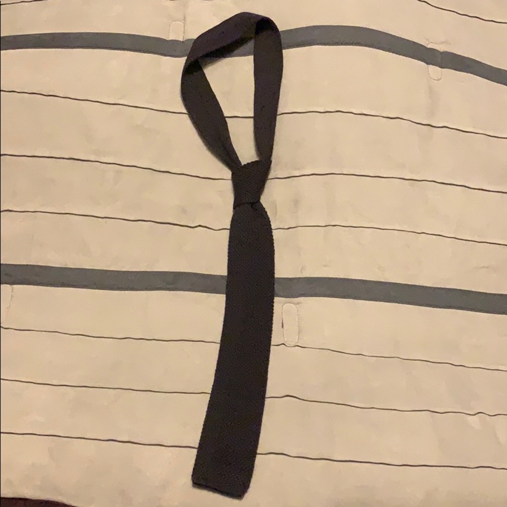 Black Knit Tie